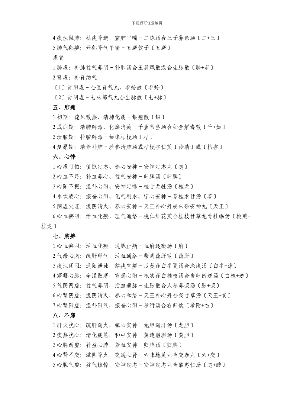 XXX年中医助理医师考试中医内科方剂速记法_第2页