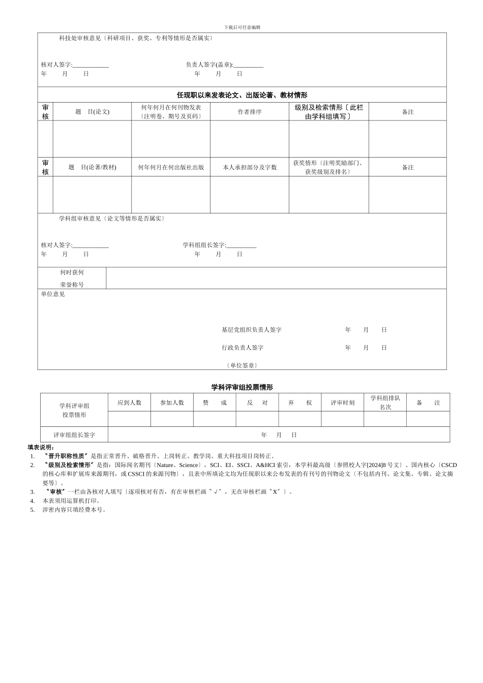 XXX年晋升专业技术职务基本情况调查表东南大_第2页