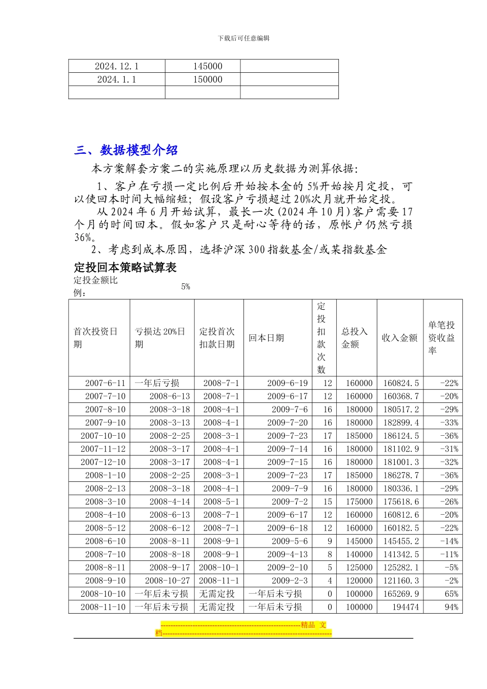 XX基金解套方案_第3页