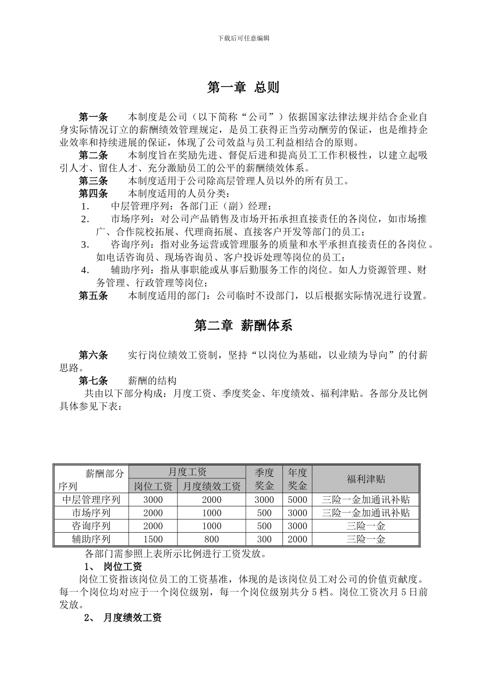 XX教育薪酬绩效管理制度_第3页