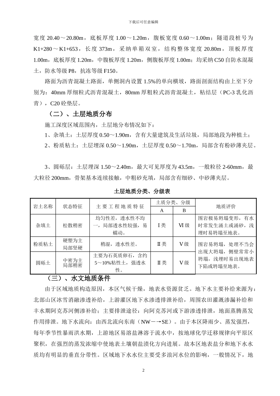 XX明挖隧道工程施工组织设计_第2页