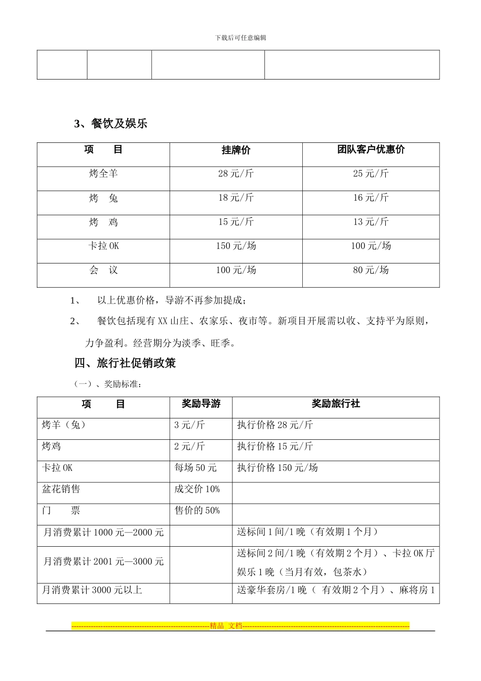 XX森林公园年度经营促销方案_第3页