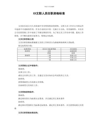xx秘书任职资格等级管理办法-21页-HR猫猫