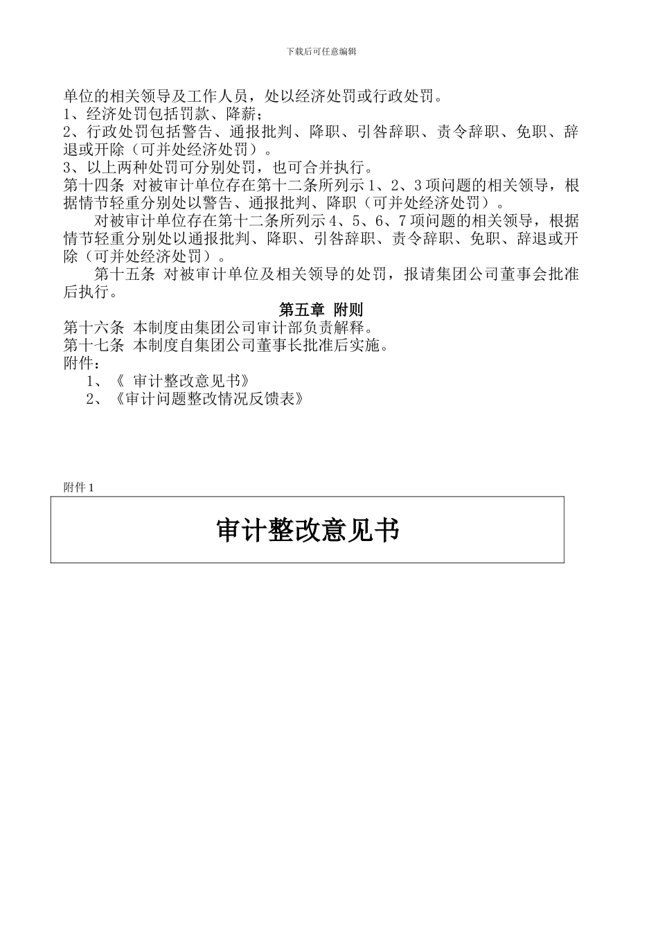 XX集团内部审计整改跟踪督导制度_第2页