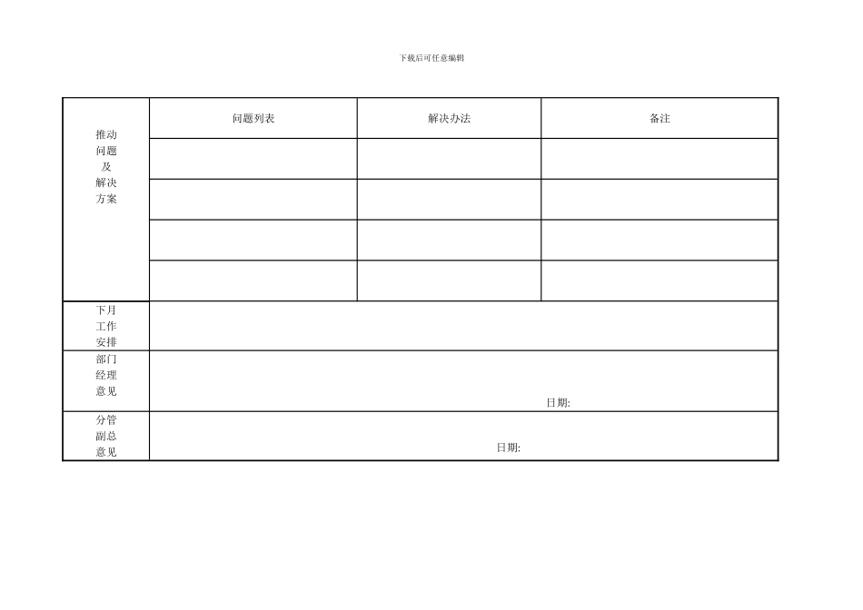 XX项目月度进展报告表_第2页