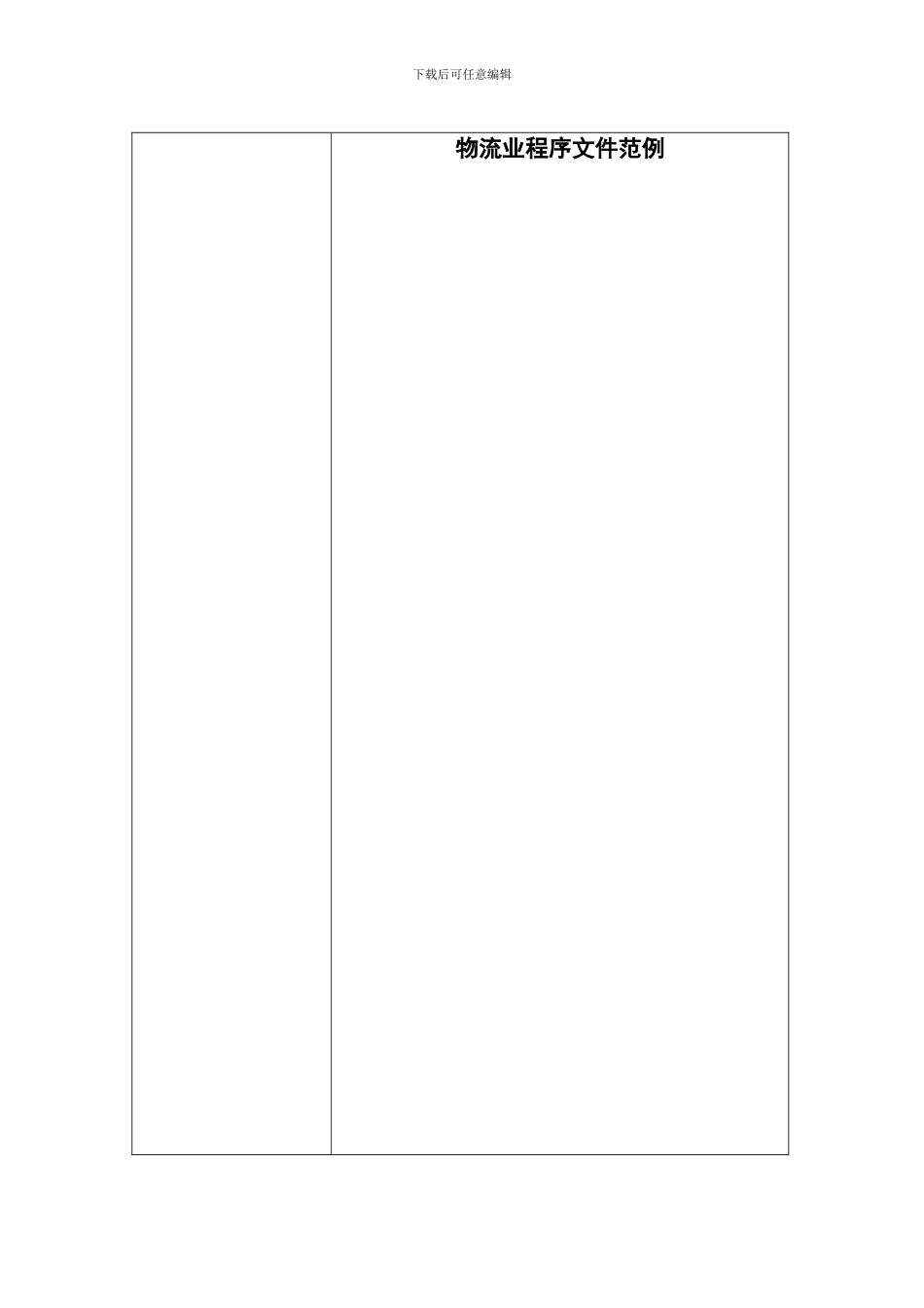 ZLAL003物流业程序文件范例_第1页