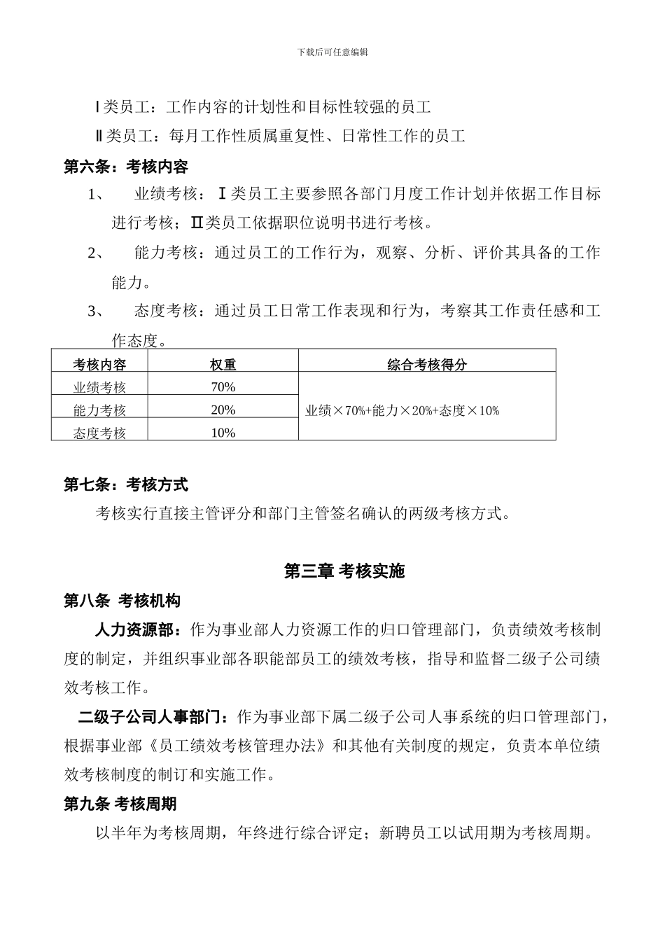 ××化工厂绩效考核全套方案_第2页