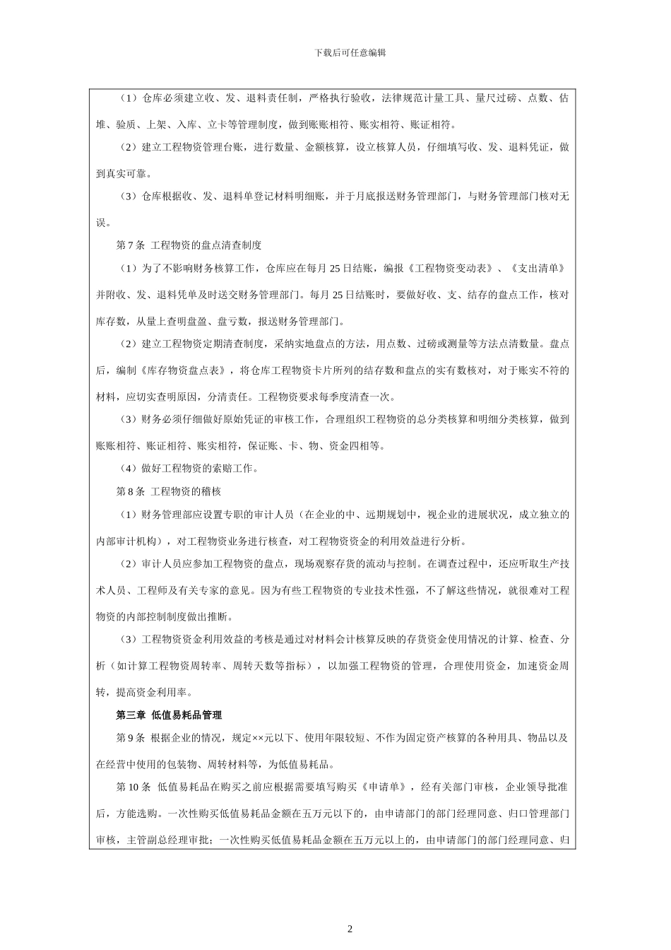 ××房地产企业存货管理制度_第2页