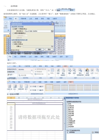 2007excel数据透视表应用教程