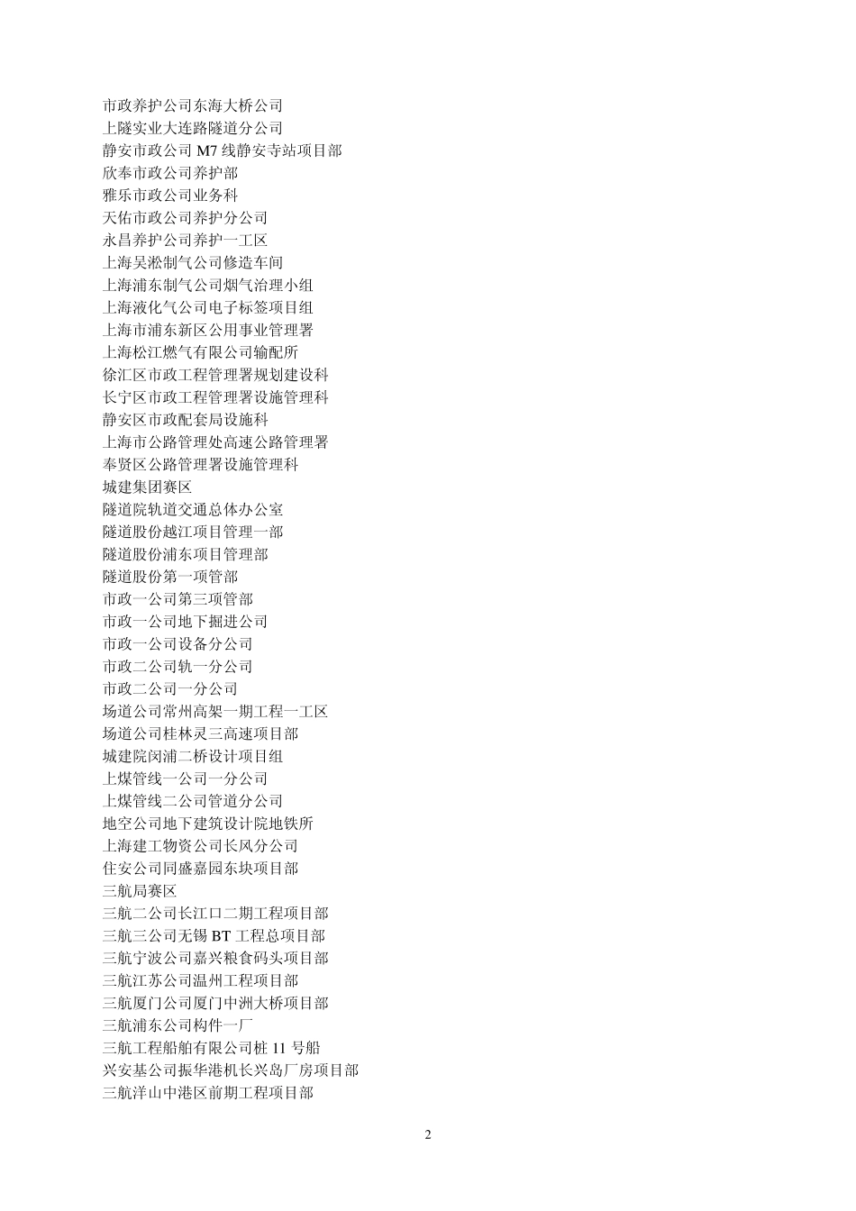 2007年度上海市重大工程立功竞赛优秀创新团队_第2页
