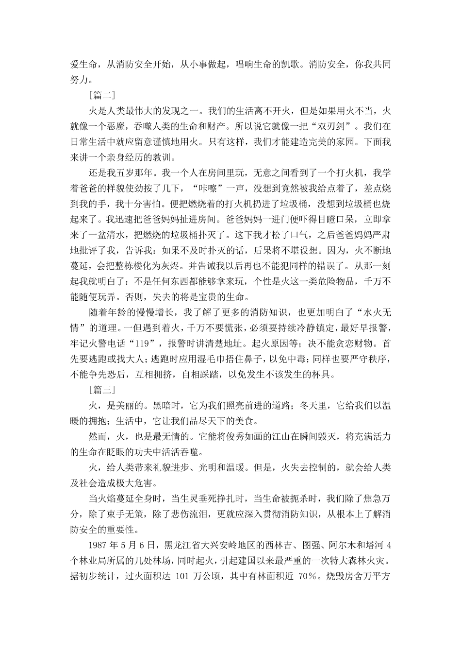 消防安全的征文20篇模板_第2页