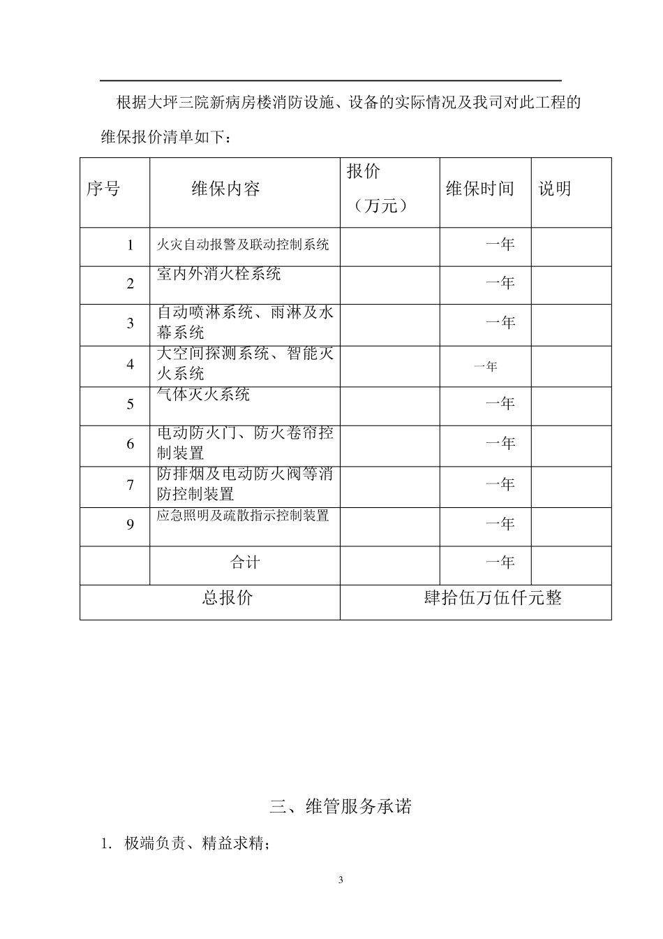 消防系统维护保养方案_第3页