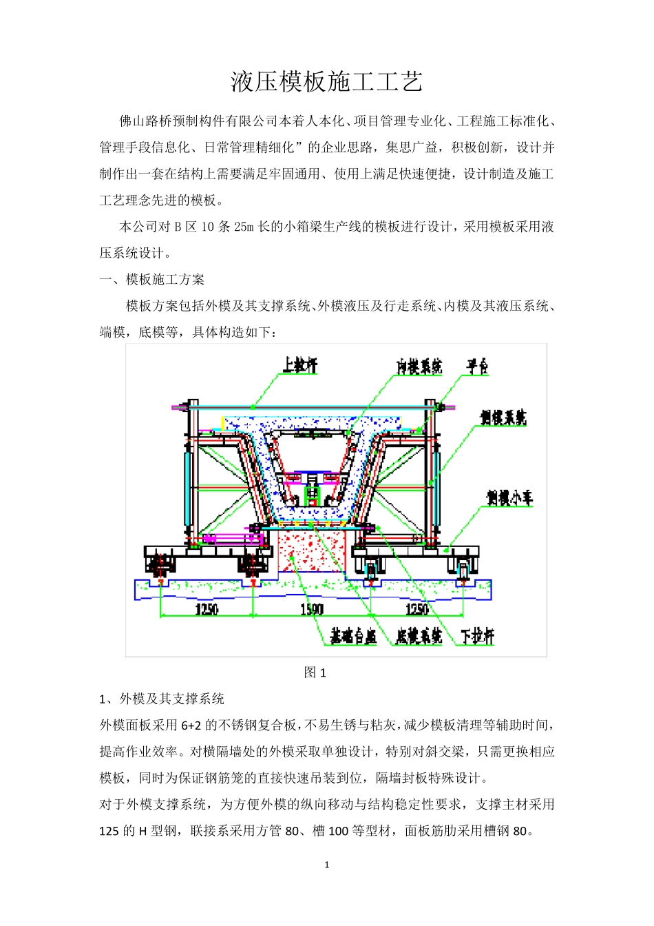 液压模板施工工艺_第1页