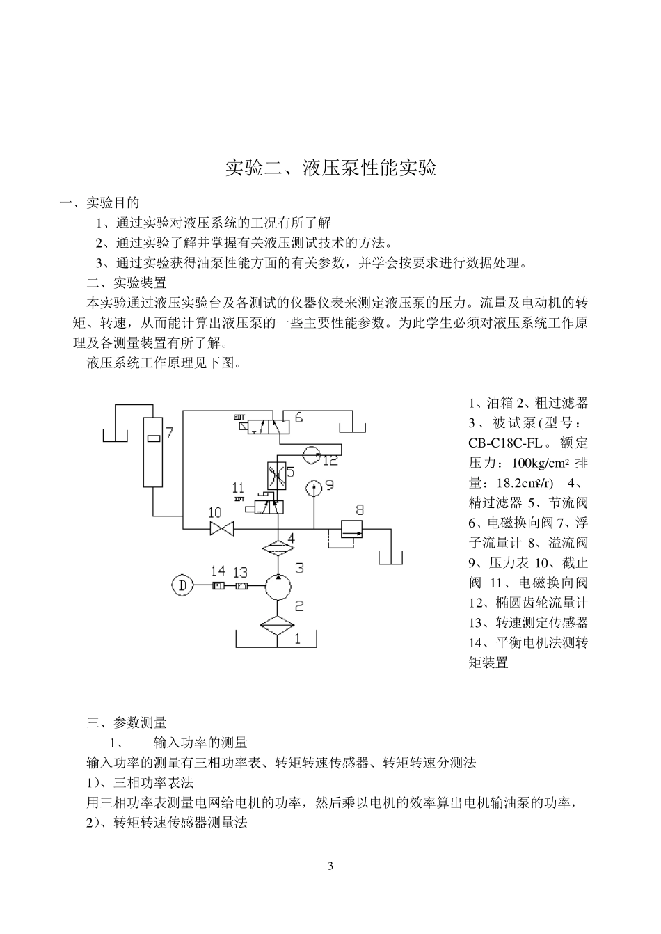 液压系统中压力形成实验_第3页