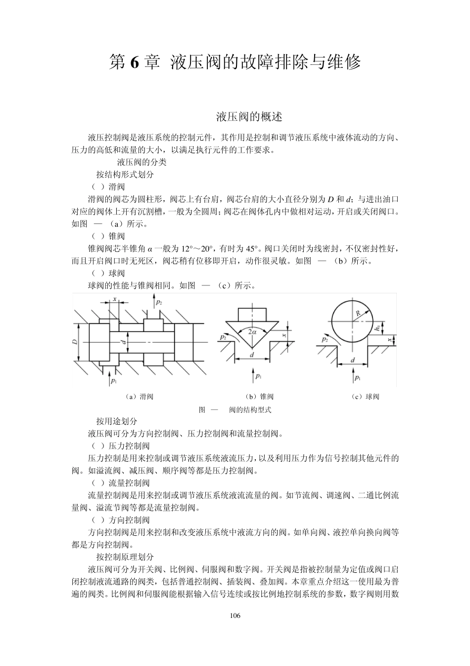 液压维修第6章液压阀的故障与维修_第1页