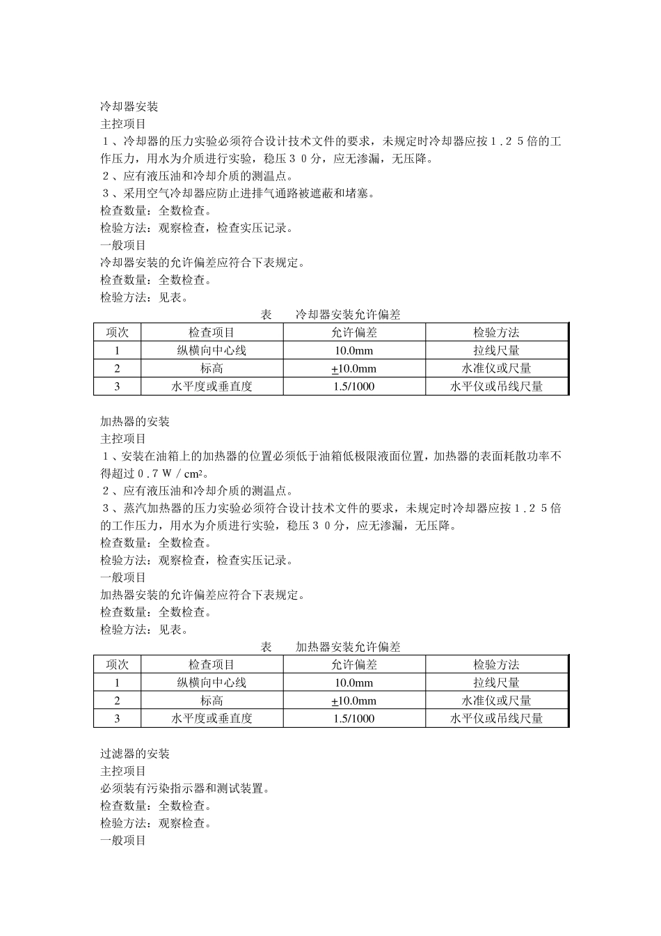 液压设备规范元件检验标准_第3页