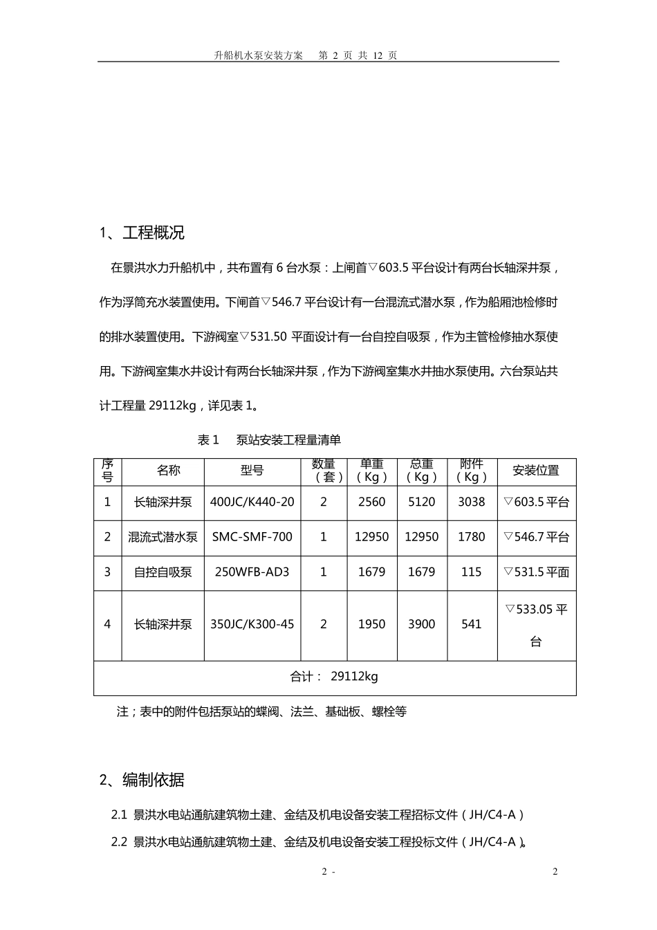 深井泵泵安装方案_第2页
