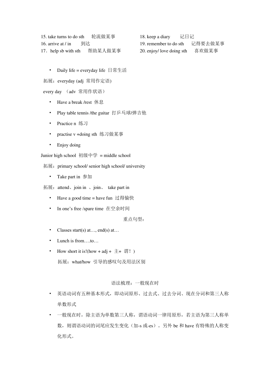 深圳七年级上册重点知识归纳_第3页