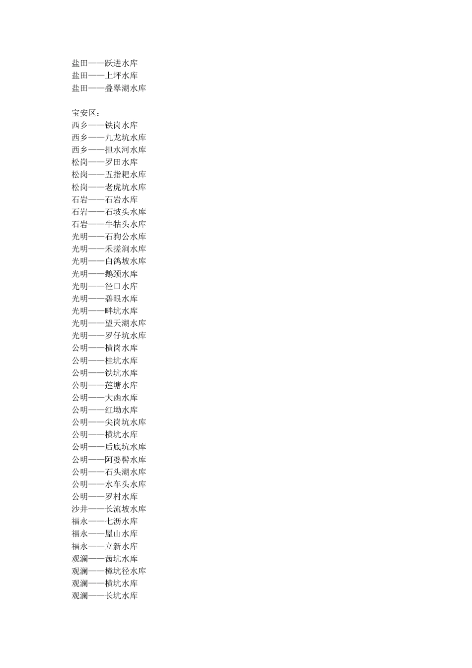 深圳各区水库你去过多少_第2页