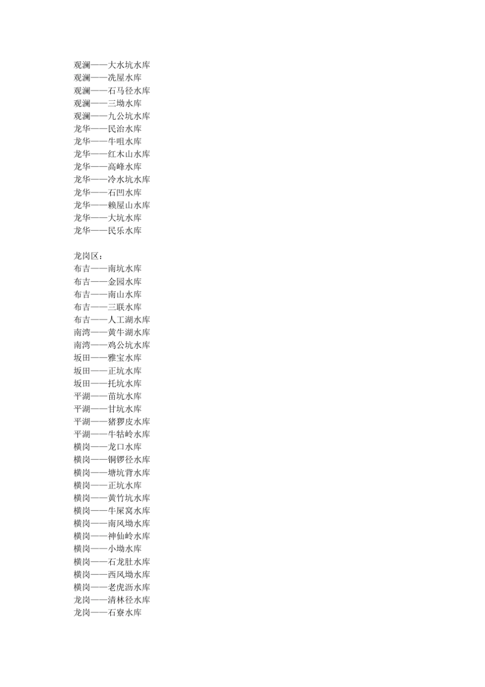 深圳各区水库你去过多少_第3页