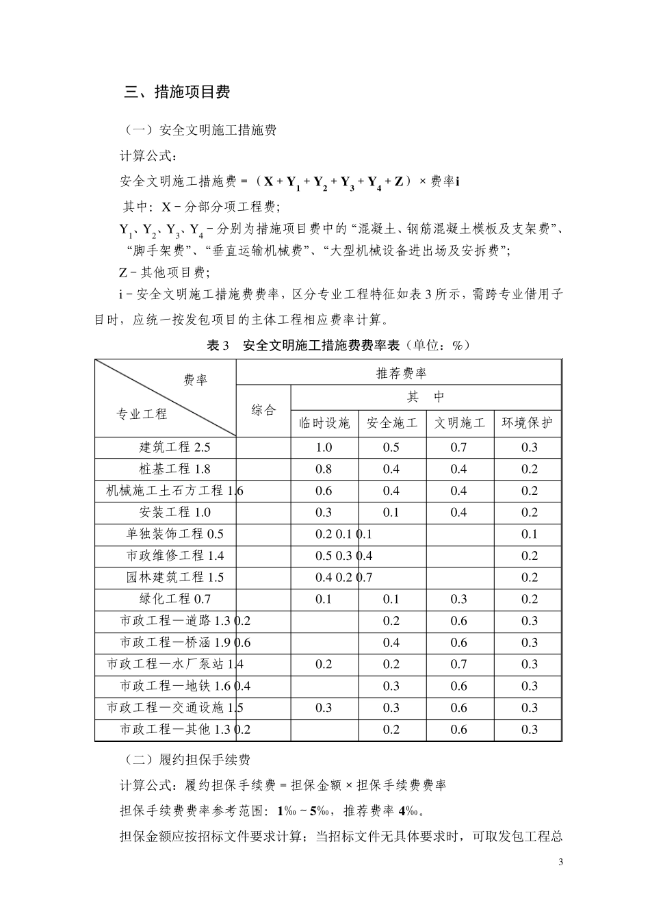 深圳市建设工程计价费率标准(2010)_第3页