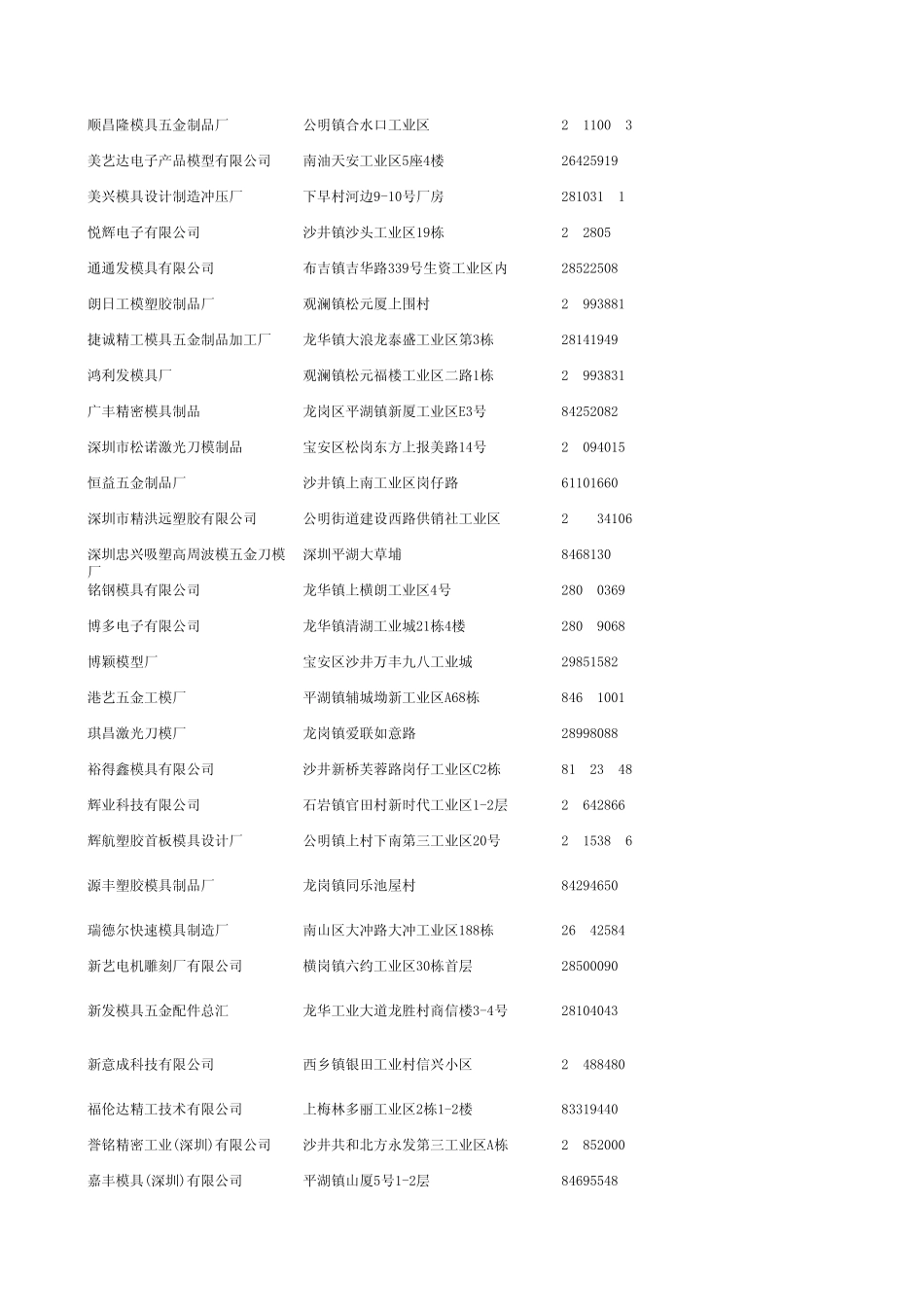 深圳模具厂资料_第2页