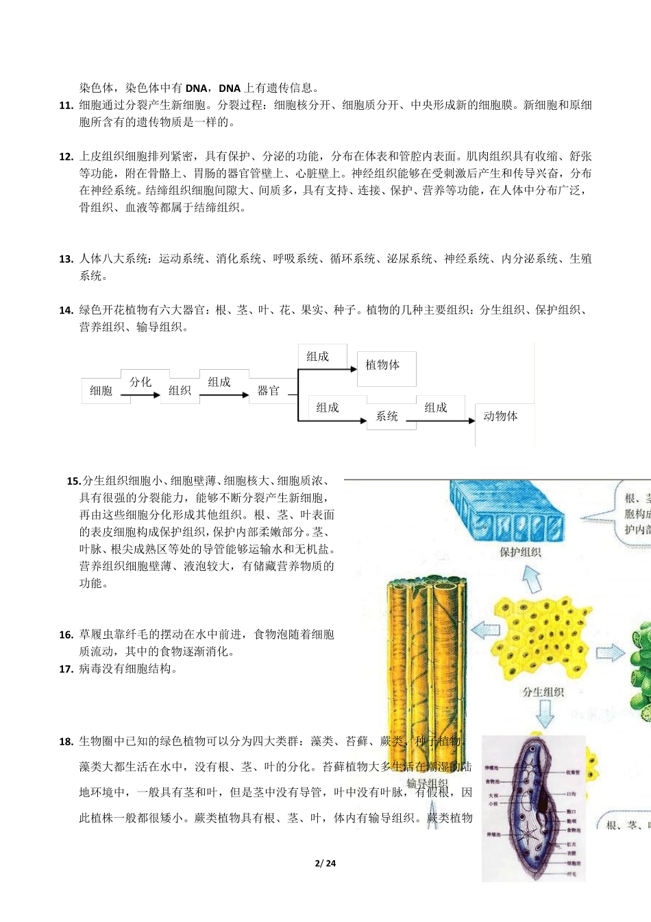 深圳生地会考生物考点总结_第2页