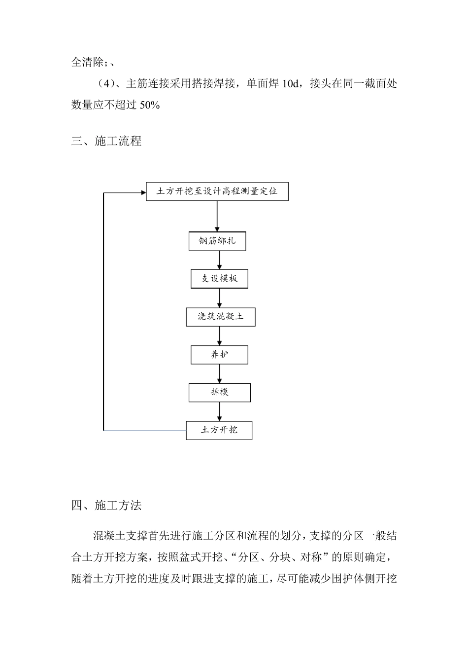 深基坑内支撑梁施工工艺_第3页