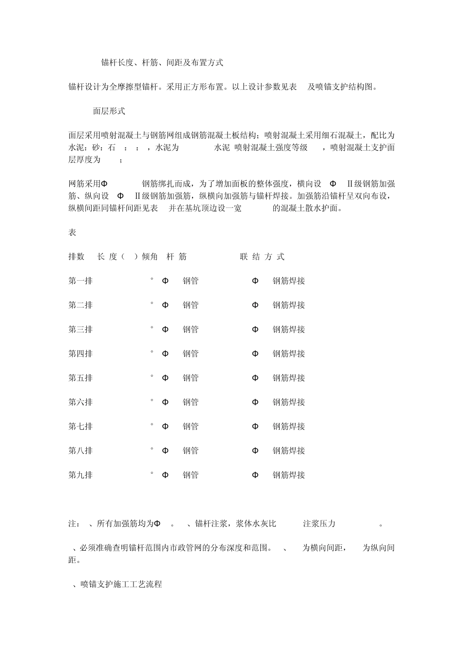 深基坑边坡喷锚支护(工程实例)_第3页