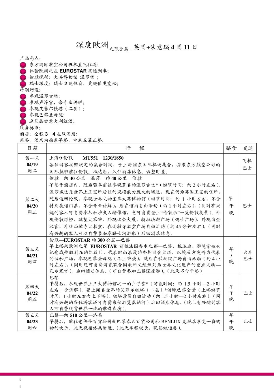 深度欧洲之联合篇英国法意瑞4国11日_第1页