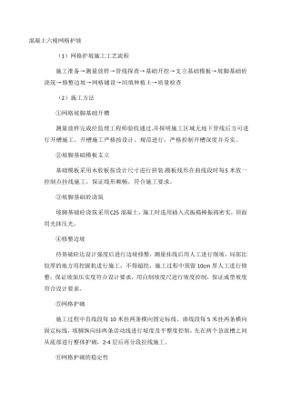 混凝土六棱网格护坡