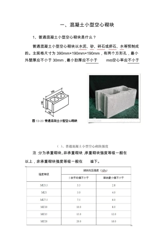 混凝土小型空心砌块