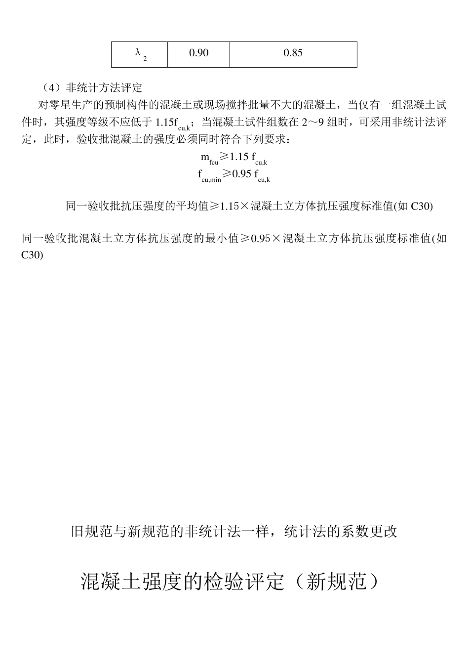 混凝土强度计算方法(统计法及非统计法)_第3页