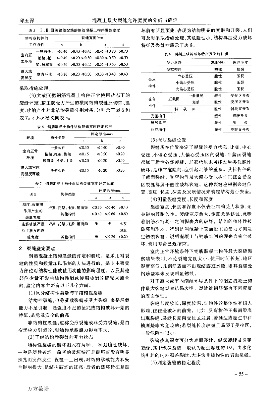 混凝土最大裂缝允许宽度的分析与确定_第3页