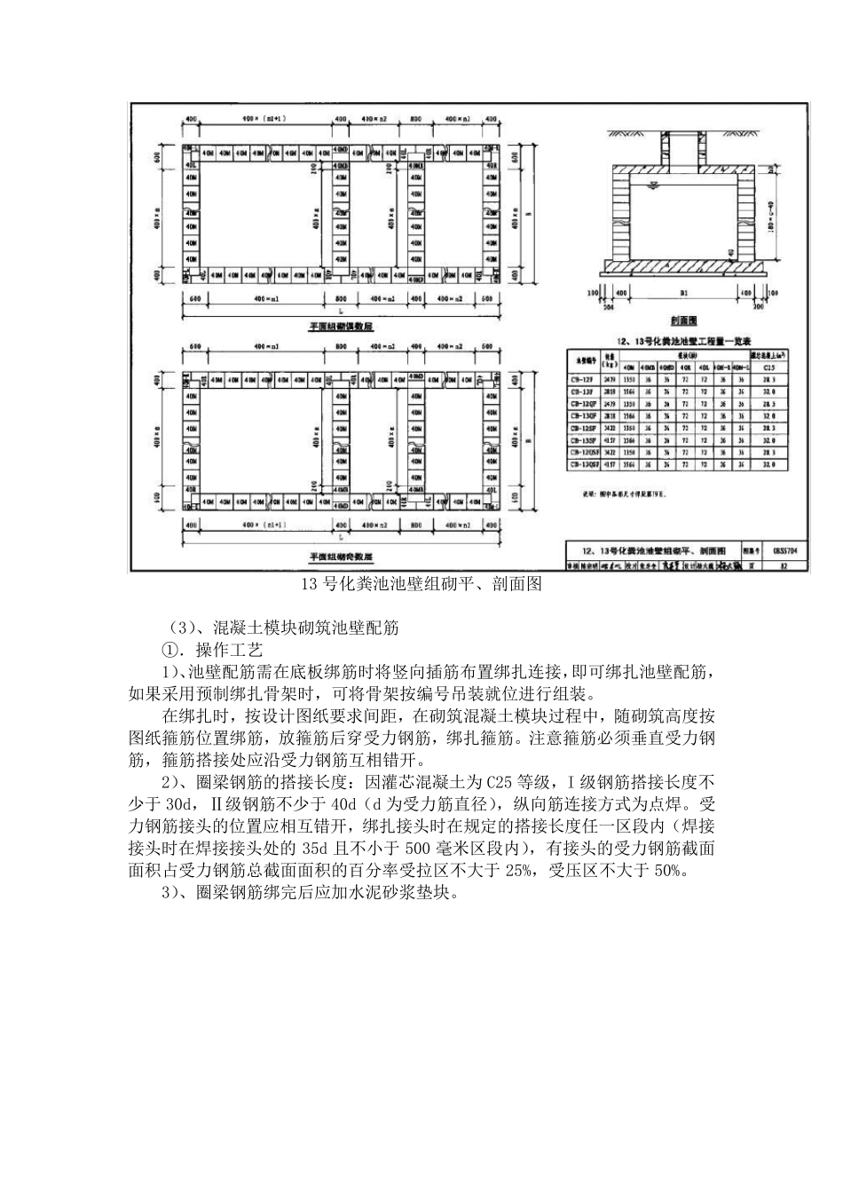 混凝土模块式化粪池施工方案08SS704_第3页
