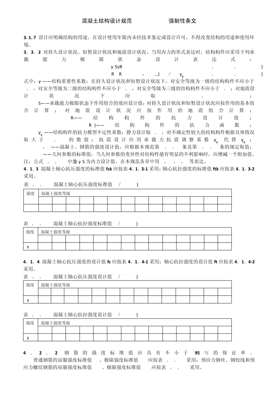 混凝土结构设计规范GB500102010强制性条文_第1页
