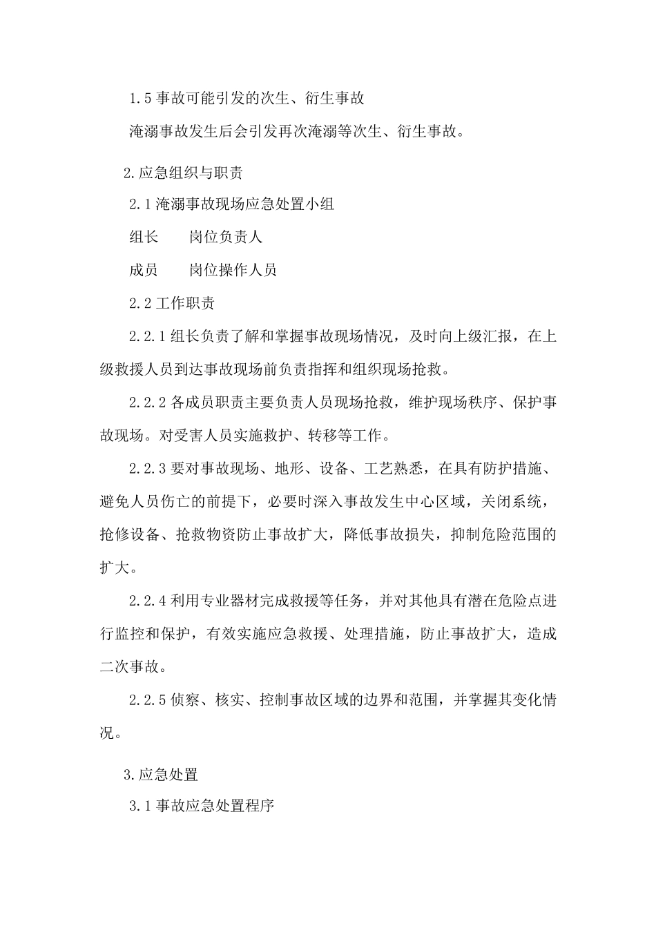 淹溺事故现场处置方案_第2页