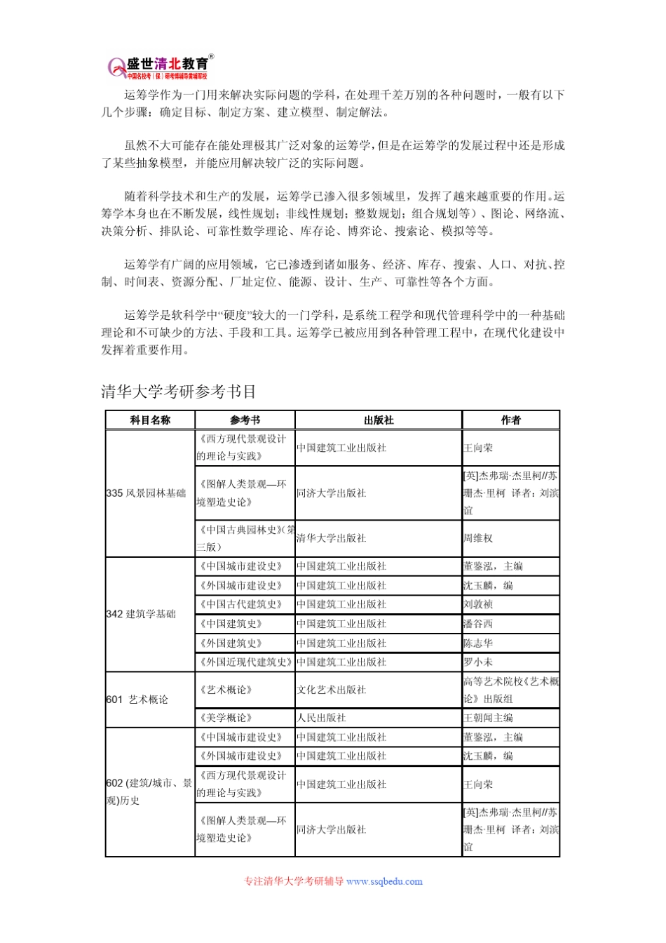 清华大学902运筹学与统计学考研参考书目、考研真题、复试分数线_第2页
