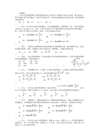 清华大学《大学物理》题库及答案__04_机械振动