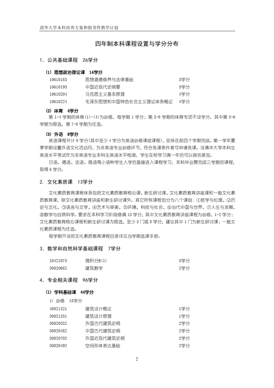 清华大学课程安排_第2页