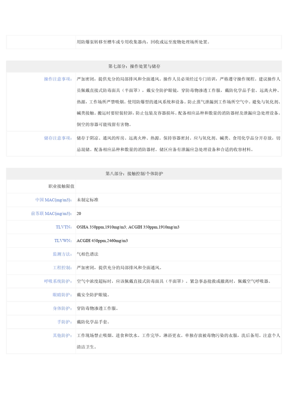 清洗剂MSDS资料_第3页