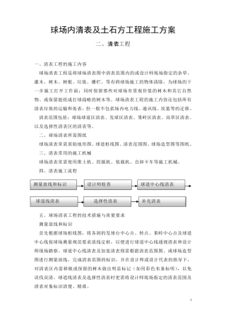 清表及土方施工方案