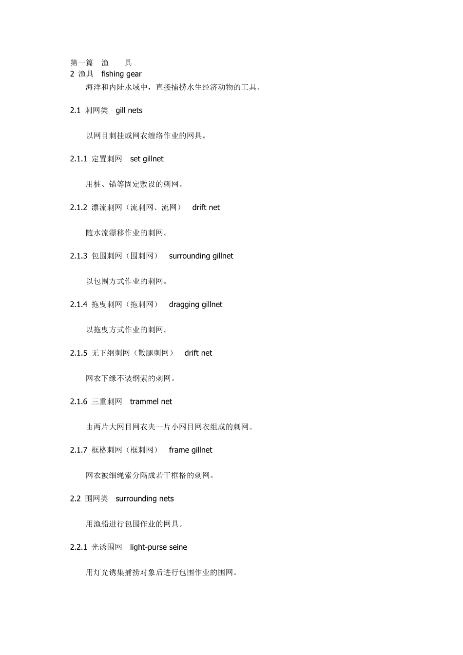 渔具基本知识附英文_第1页