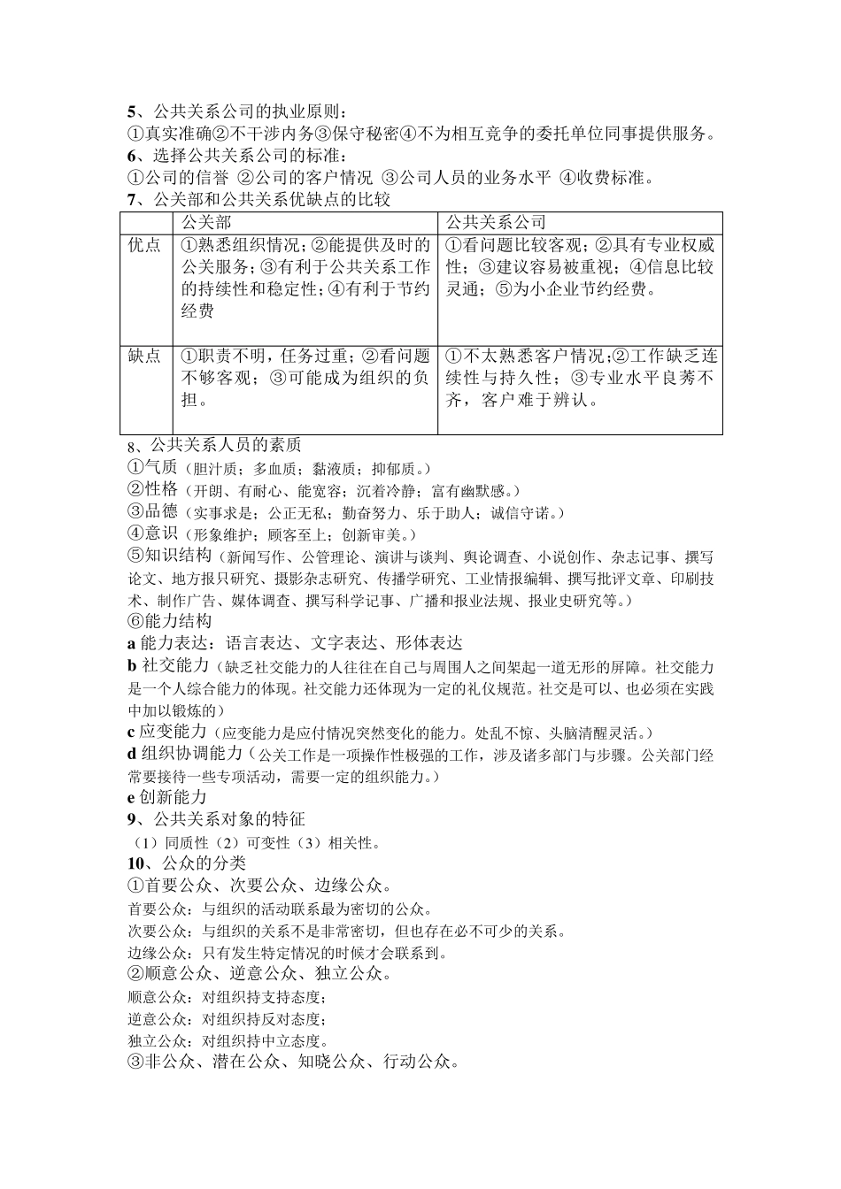 温州医科大学公管公共关系学必背考点_第3页
