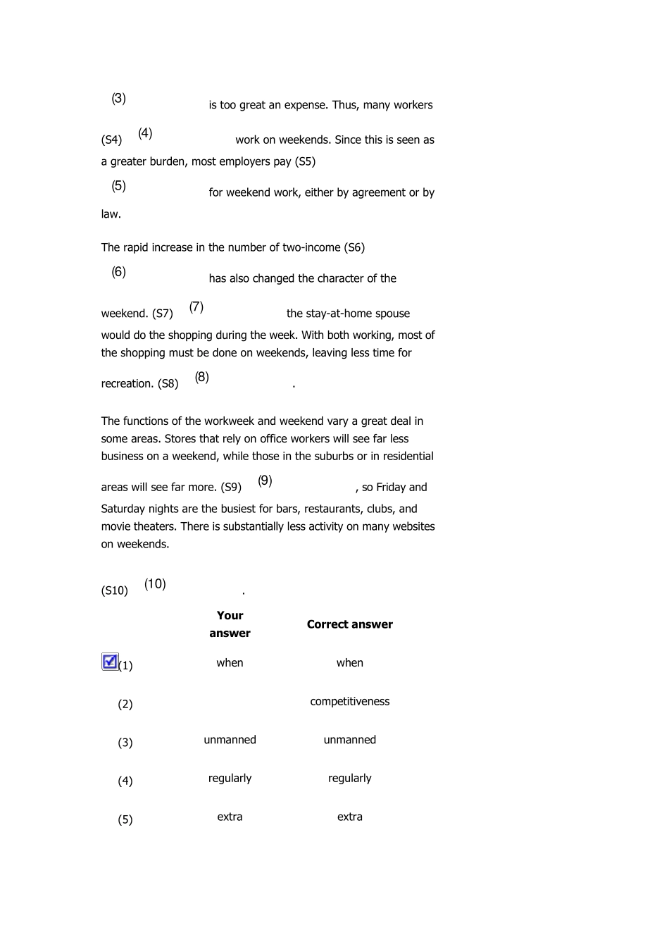 第四册新视野英语视听说quiz7_第3页