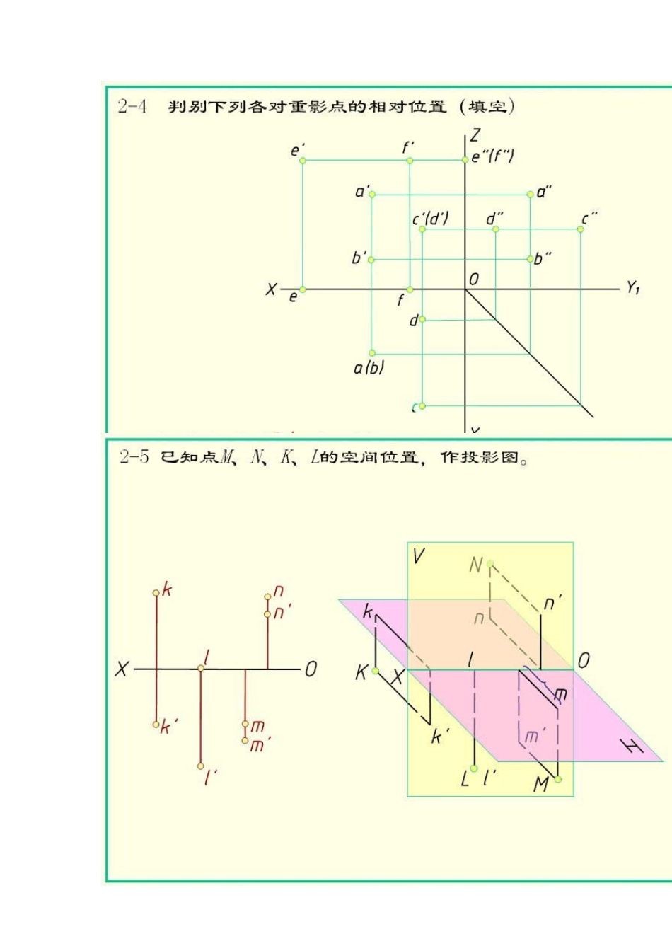 第四版画法几何习题集答案1_第3页