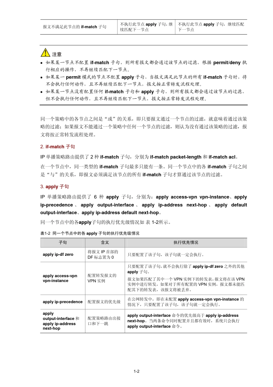策略路由的match子句之间的关系_第3页
