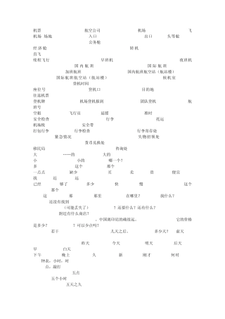 简单的印尼语学习资料