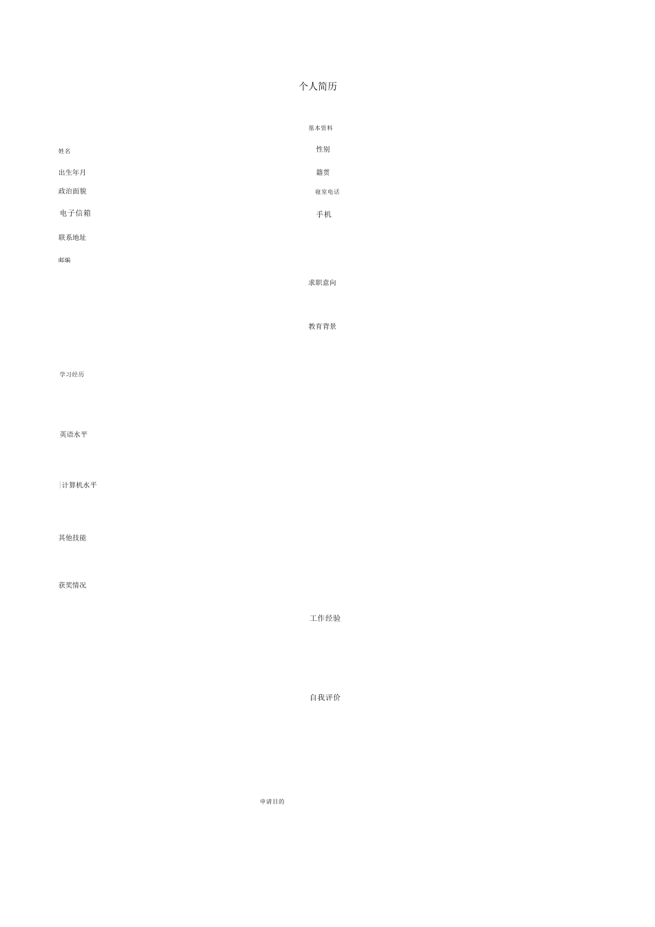 简历模板大全_第1页