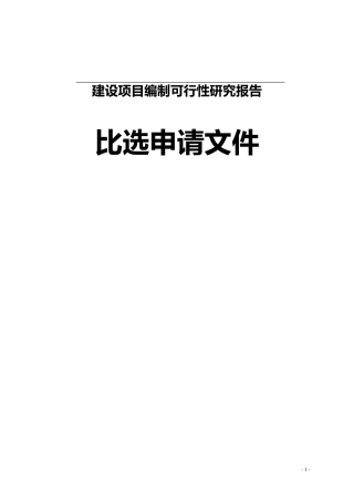 简易比选申请文件格式格式